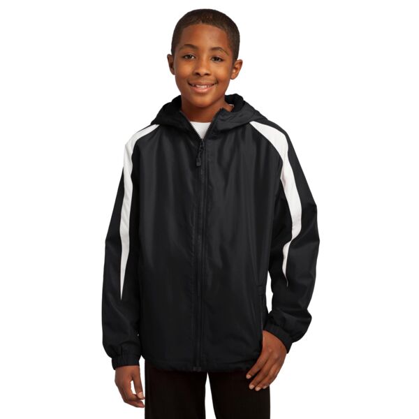 Youth Fleece Lined Colorblock Jacket Thumbnail